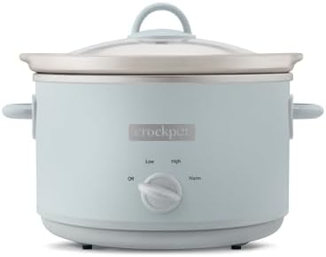 4.5 Quart Manual Slow Cooker – Macaroon Blue - Curated Catalog A8