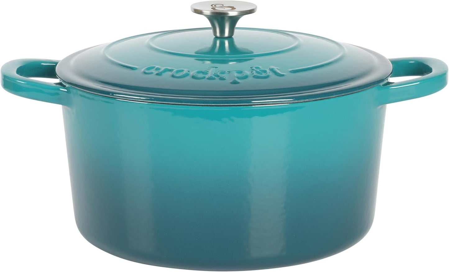 3 Quart Enameled Cast Iron Dutch Oven – Aqua - Curated Catalog P2
