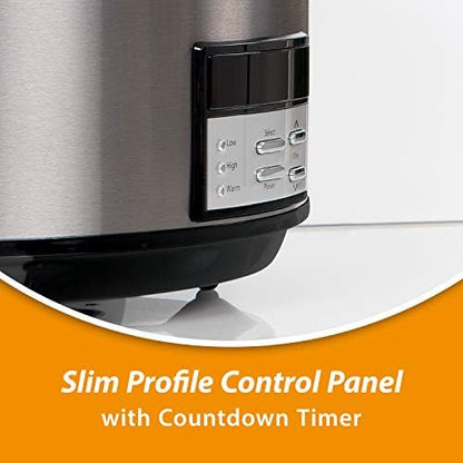 8 Quart Programmable Slow Cooker with Auto Warm - Curated Catalog I4