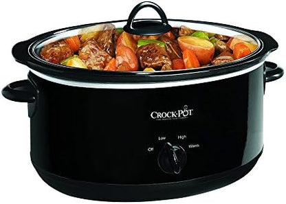 8 Quart Manual Slow Cooker – Black - Curated Catalog Y2