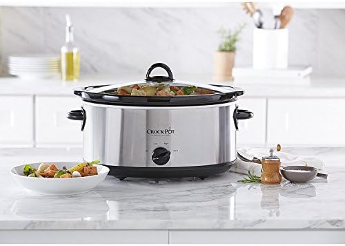 7 Quart Oval Manual Slow Cooker – Stainless Steel - Curated Catalog B9
