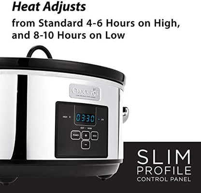 7 Quart Programmable Slow Cooker – Polished Platinum - Curated Catalog L6