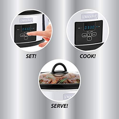 7 Quart Programmable Slow Cooker – Polished Platinum - Curated Catalog L6