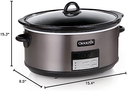 8 Quart Programmable Slow Cooker with Auto Warm - Curated Catalog I4