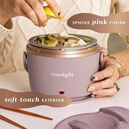 Electric Lunch Box Food Warmer 20oz – Blush Pink - Curated Catalog J3