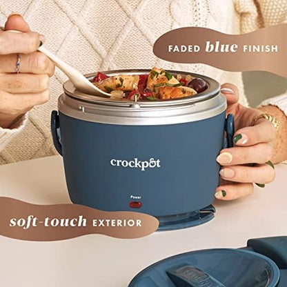 Electric Lunch Box Food Warmer 20oz – Faded Blue - Curated Catalog T1