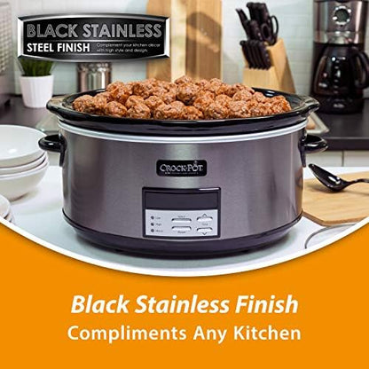 8 Quart Programmable Slow Cooker with Auto Warm - Curated Catalog I4