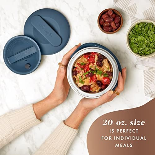 Electric Lunch Box Food Warmer 20oz – Faded Blue - Curated Catalog T1