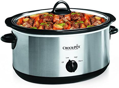 7 Quart Oval Manual Slow Cooker – Stainless Steel - Curated Catalog B9