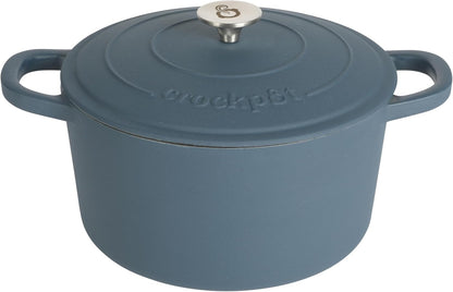 3 Quart Enameled Cast Iron Dutch Oven – Aqua - Curated Catalog Y9