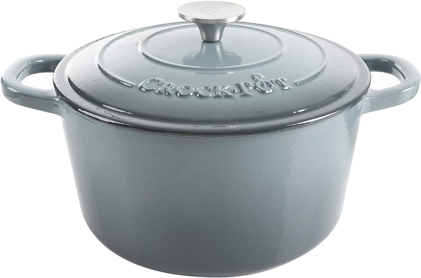 3 Quart Enameled Cast Iron Dutch Oven – Aqua - Curated Catalog Y9